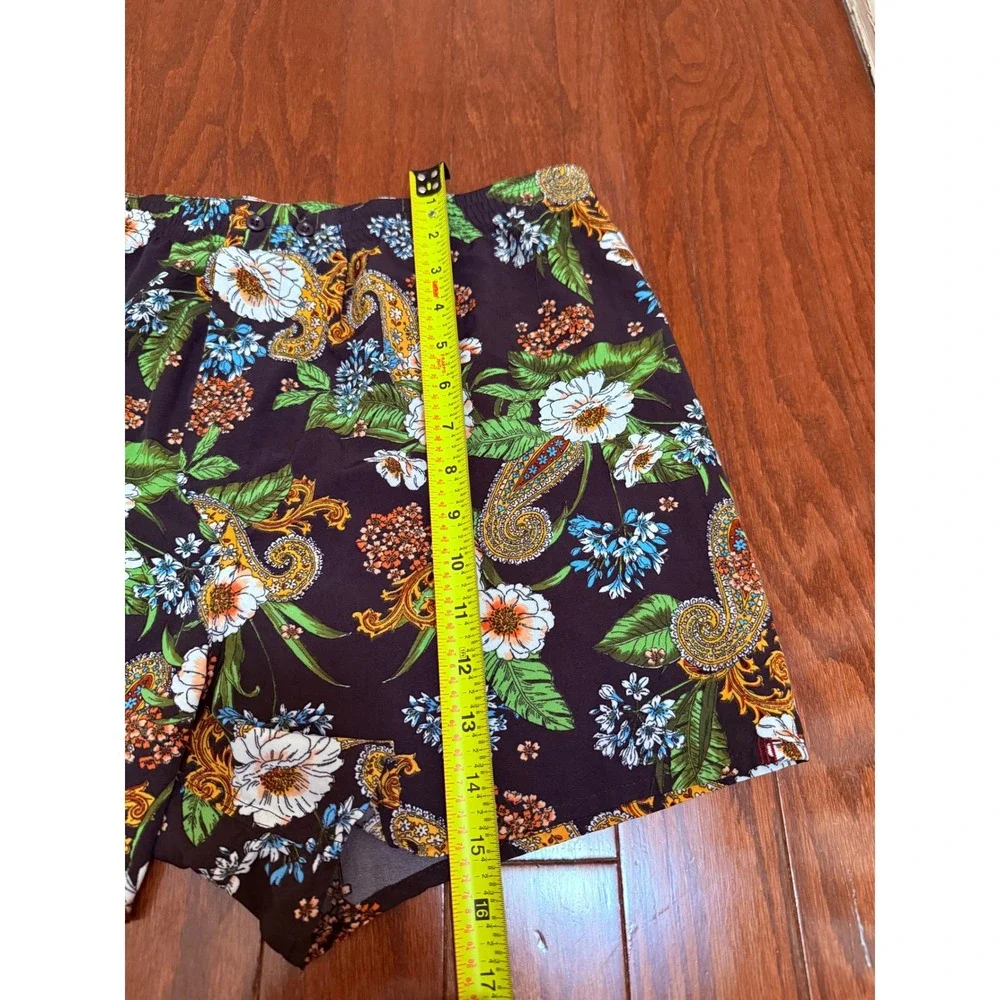 Mens Floral Paisley Elastic Waist boxer‎ shorts Multicolor Boho Beachwear